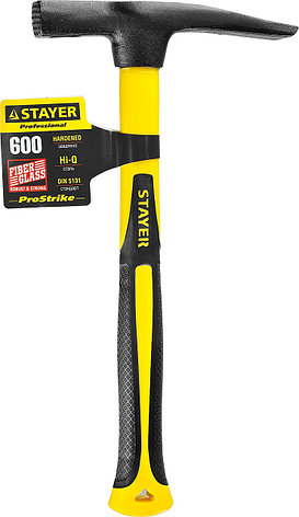 Молоток каменщика с фиберглассовой рукояткой, STAYER Fiberglass 600 г, фото 2