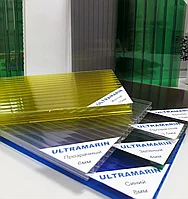 Сотовый поликарбонат Ultramarin 8 мм прозрачный