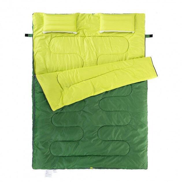 Спальник двухместный Naturehike с подушкой SD15M030-J зеленый