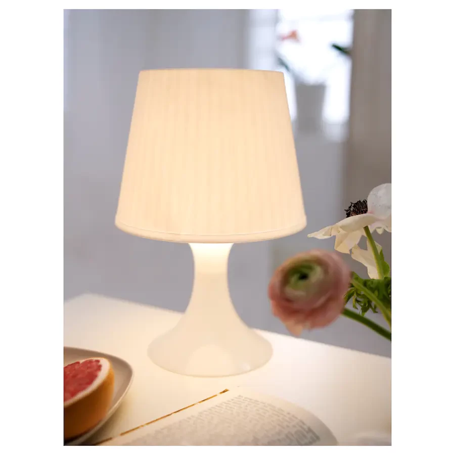 Лампа настольная ЛАМПАН белый 29 см ИКЕА, IKEA - фото 2 - id-p94682904