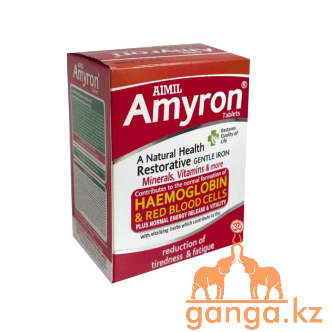 Амирон для повышения гемоглобина и железа в крови (Amyron tablets AIMIL), 1 блистер - 30 таб