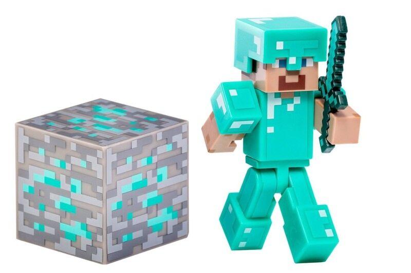 Фигурка Minecraft Фигурка Diamond Steve  с аксессуарами 8см 731872