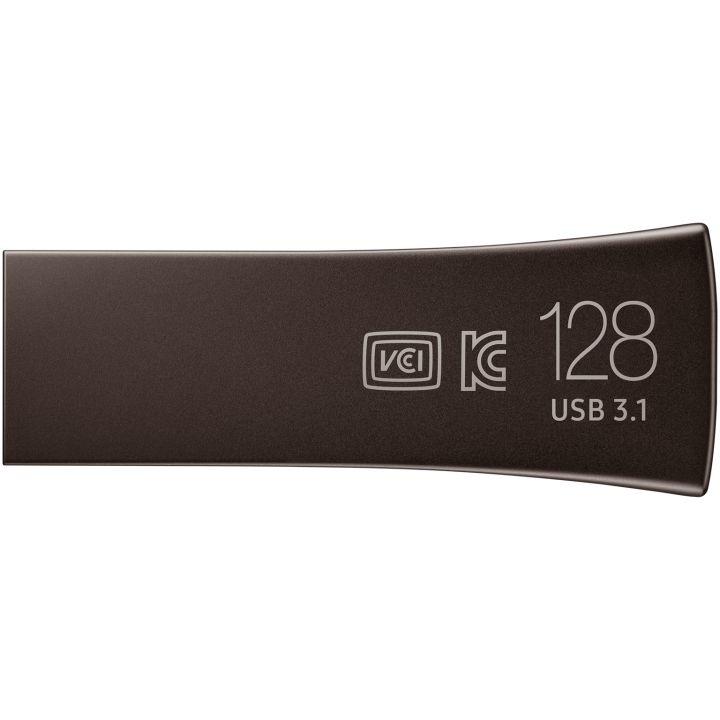 USB-ФЛЕШ-НАКОПИТЕЛЬ 128Gb Samsung BAR Plus USB 3.1 Dark Grey MUF-128BE4/APC - фото 2 - id-p94642537