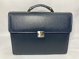 Мужской портфель из кожи "BOND NON" (высота 29 см, ширина 38 см, глубина 12 см), фото 2