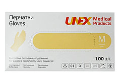 Перчатки латексные опудренные Unex. Размер: L