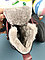 MINICAN обувь зимние детские сапоги с натуральным мехом из кожи на липучках, фото 3