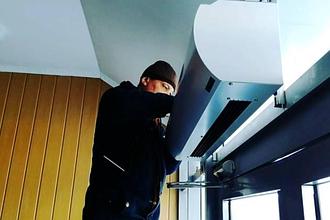 Монтаждау/Жылулық ауа перделерін орнату