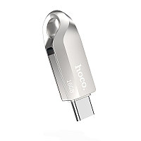 USB флеш-накопитель Hoco UD8 USB 3.0/Type-C, 16GB, серебристый