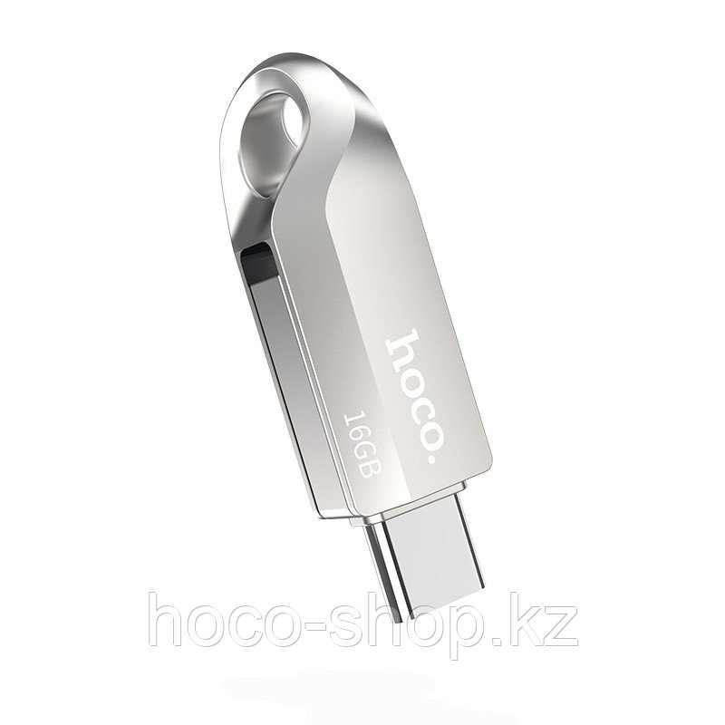 USB флеш-накопитель Hoco UD8 USB 3.0/Type-C, 16GB, серебристый, фото 1