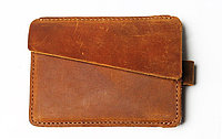Маленькое кожаное портмоне "Retro".Кардхолдер. Картхолдер. Рассрочка. Kaspi RED
