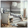 Кровать каркас СЛЭКТ крвт/отд д/хран+реечн дн, белый90x200 см IKEA, ИКЕА, фото 6