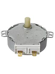 Двигатель вращения тарелки СВЧ-печи (микроволновки) 30V, 3,5/4W, 4/5 об/мин, h14mm, 2 контакта