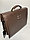 Мужской деловой портфель из кожи"BOND NON". Высота 29 см, ширина 38 см, глубина 12 см., фото 5