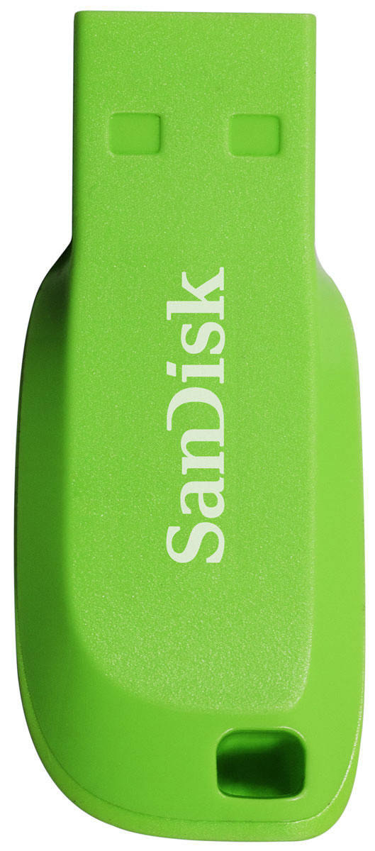 Флешка SanDisk Cruzer Blade 32GB Electric Green; EAN: 619659146948 - фото 2 - id-p94642445