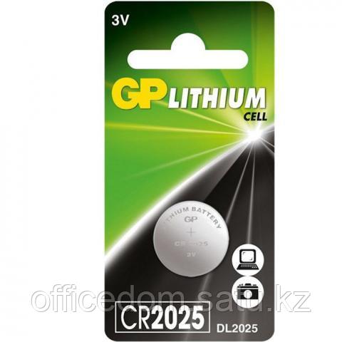 Батарейка GP Lithium CR2025, 3V, 1 шт