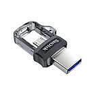 Флешка SanDisk Ultra Dual Drive m3.0 64GB Grey & Silver; EAN: 619659149642