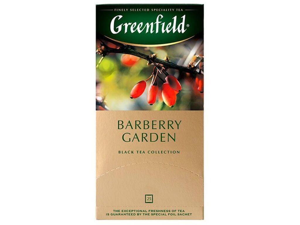 Чай Greenfield Barberry Garden черный с барбарисом, 25 пакетиков