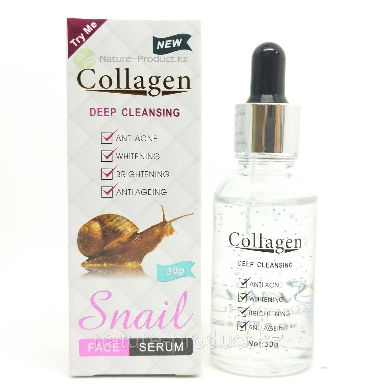 Сыворотка SNAIL Collagen Venhali с коллагеном, улиточной слизью, 30ml. Уникальные свойства заживления