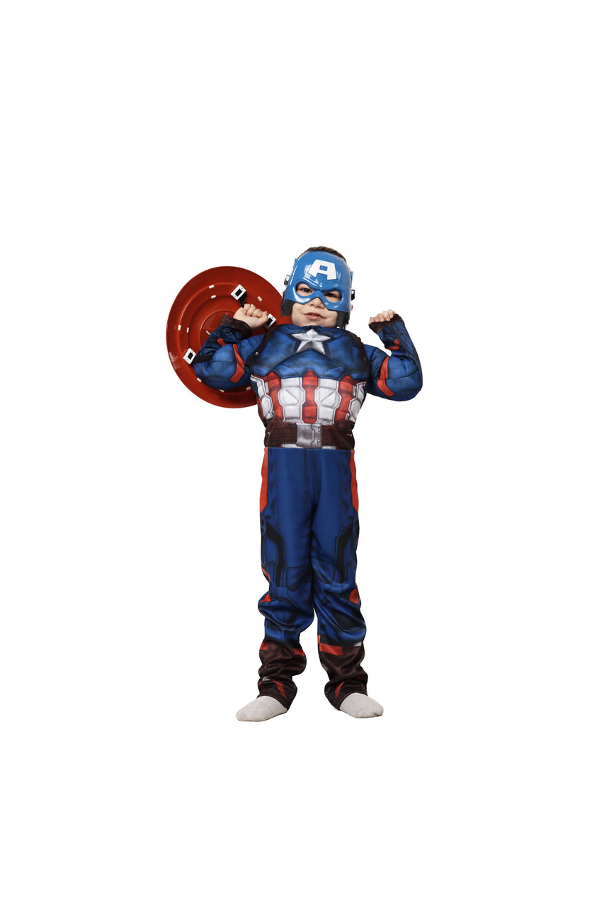 Костюм Капитан Америка (+щит), M (110-125) - фото 3 - id-p94489959