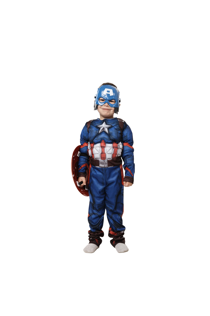 Костюм Капитан Америка (+щит), M (110-125) - фото 4 - id-p94489959