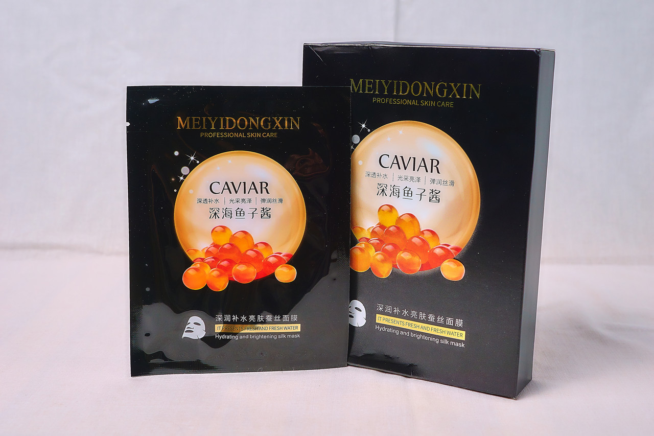 Meiyidongxin Caviar тканевая маска для лица с экстрактом красной икры, 10шт, 300гр