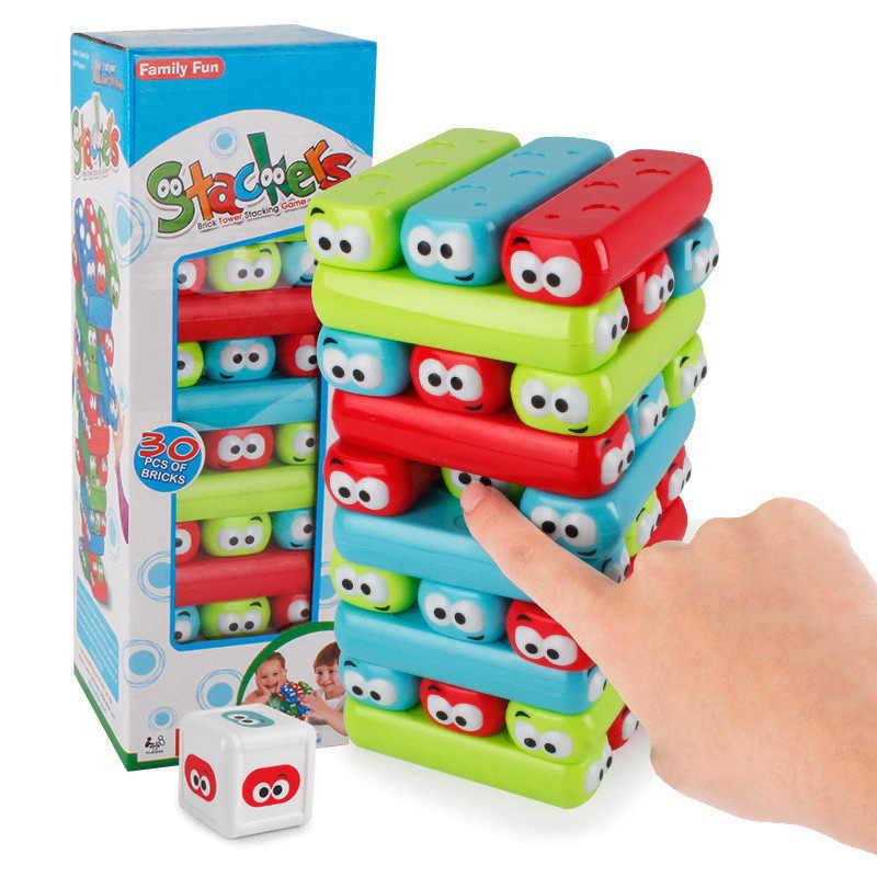 707-68 Stackers настольная игра падающая башня, пластик, 30дет 31*10см