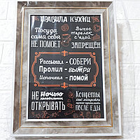 Постер интерьерный "Правила кухни".