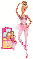 Кукла Simba Штеффи и кукла Еви 12 см набор Школа балета 1198671