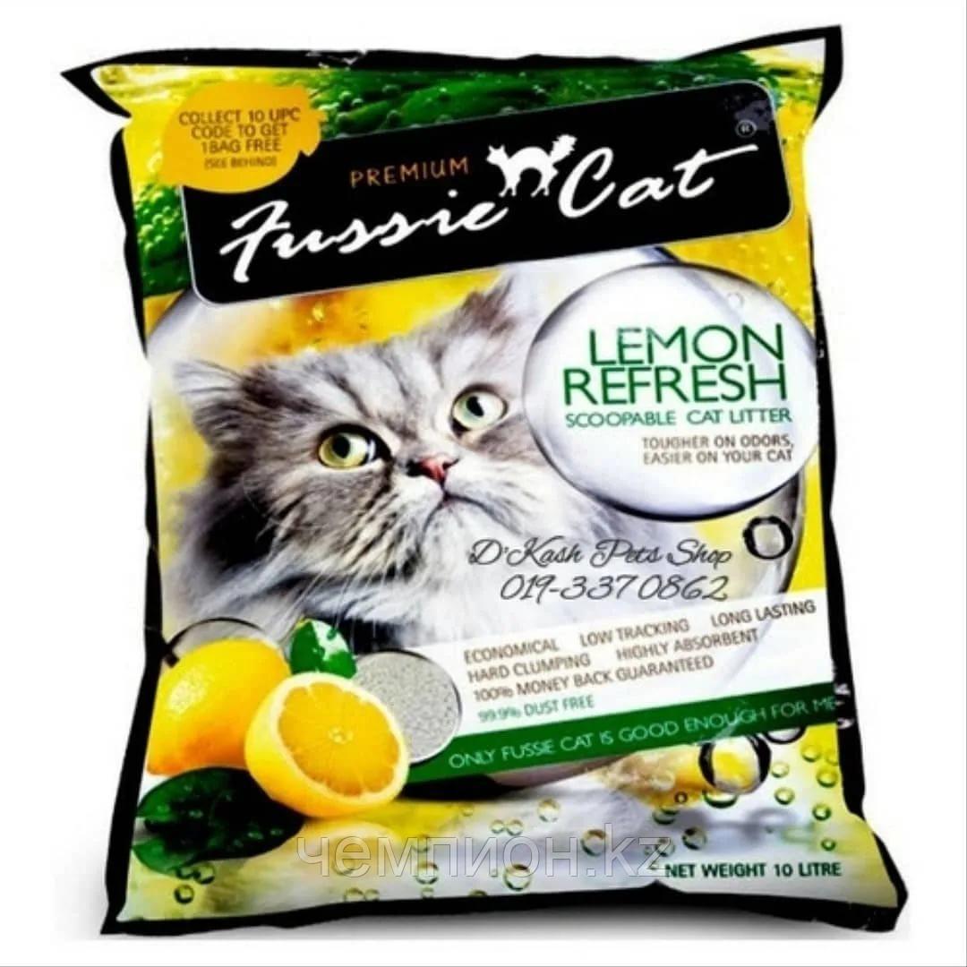 Fussie Cat Premium, комкующийся наполнитель с ароматом лимона, уп.5л.