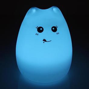 Силиконовый Led ночник-лампа "Кошечка", фото 2