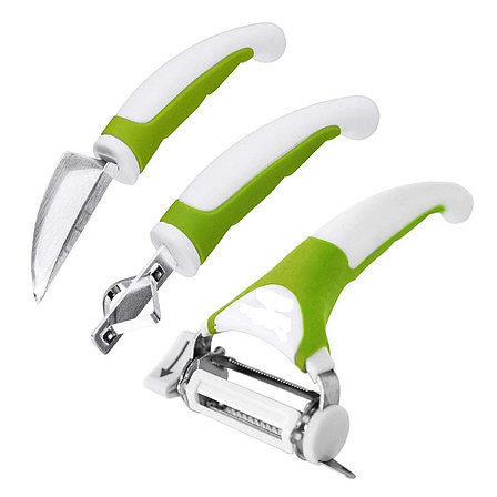 Набор кухонных ножей Triple Slicer 3 предмета, фото 2