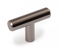 Ручка мебельная кнопка т-образная черный никель RC200BN.5