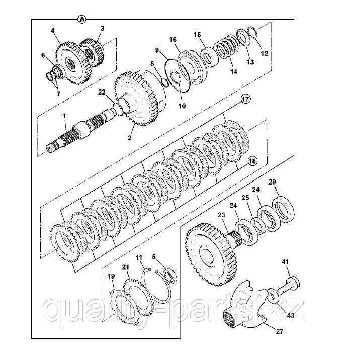 Фрикционы тормозные на экскаватор-погрузчик Hidromek 102B, 102S