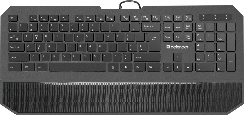 Проводная мультимедийная слим-клавиатура Defender Oscar SM-600 Pro