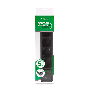 Сетевой фильтр iPower iPEO5m 5 м. 220 в., фото 2