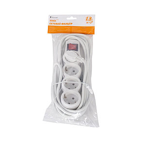 Сетевой фильтр iPower Home W4-18M 1.8 м. 220 в., фото 2