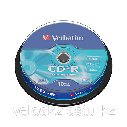 Диск CD-R Verbatim (43437) 700MB 10штук Незаписанный, фото 2