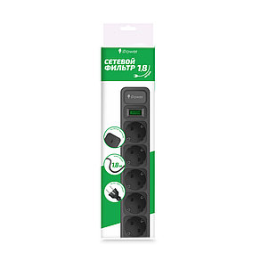 Сетевой фильтр iPower iPEO5S 1.8 м. 220 в., фото 2