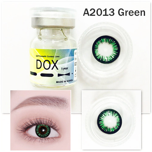 Цветные линзы DOX (A2013 Green) от -0.75 до -4.75