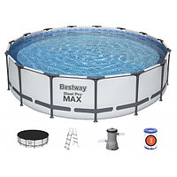 Каркасный круглый бассейн Bestway Steel Pro Max 457х107 см