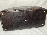 Дорожная сумка из кожи от итальянского бренда "TONY BELLUCCI" (высота 40 см, ширина 47 см, глубина 20 см), фото 8