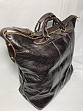 Дорожная сумка из кожи от итальянского бренда "TONY BELLUCCI" (высота 40 см, ширина 47 см, глубина 20 см), фото 5