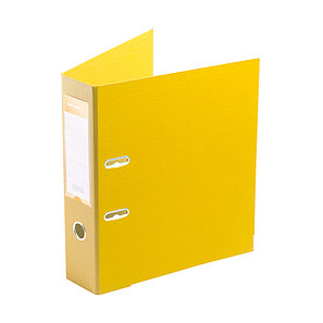 Папка-регистратор Deluxe с арочным механизмом, Office 3-YW5 (3" YELLOW), А4, 70 мм, желтый, фото 2