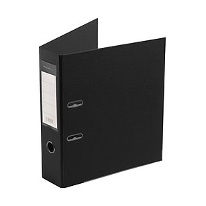 Папка-регистратор Deluxe с арочным механизмом, Office 3-BK19 (3" BLACK), А4, 70 мм, чёрный, фото 2