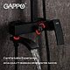 Душевая система Gappo G2407-6, цвет чёрный, фото 2