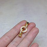 Замок с фианитами, 25х10мм, фото 3