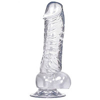 Фаллоимитатор прозрачный с мошонкой You2Toys Crystal Clear