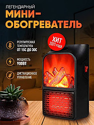 Портативный обогреватель-камин Flame Heater 1000W