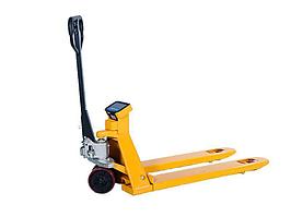 Гидравлическая тележка с весами TOR WH-25ES 2500 кг 1150 мм с принтером (полиуретановые колеса)