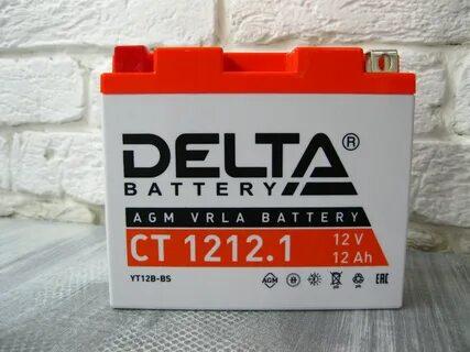 Мото-аккумулятор Delta CT 1212.1 AGM 12V 12Ah